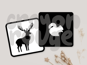 CARTES BÉBÉ MONTESSORI - Animaux